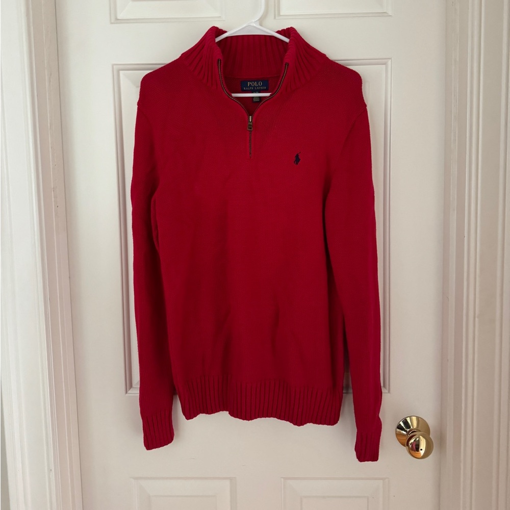 Polo Ralph Lauren Boys Red Knit Sweater